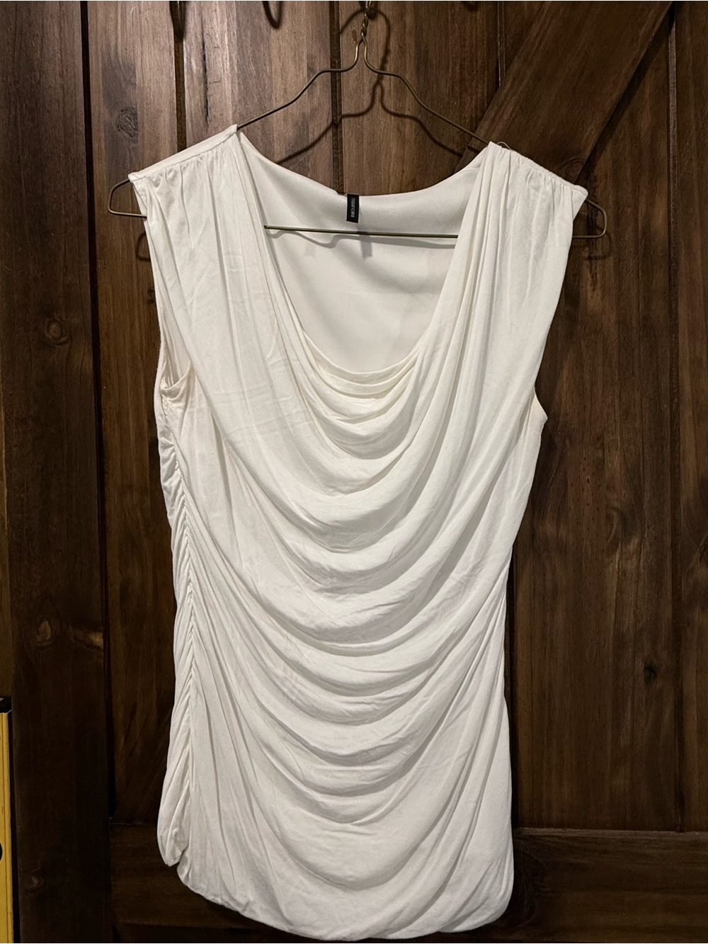 Maurices White Draped Strapless Top